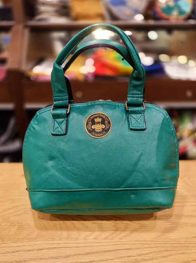 The Vegan Leather Green 🥑 BeeKeeper Clam Shell Handbag