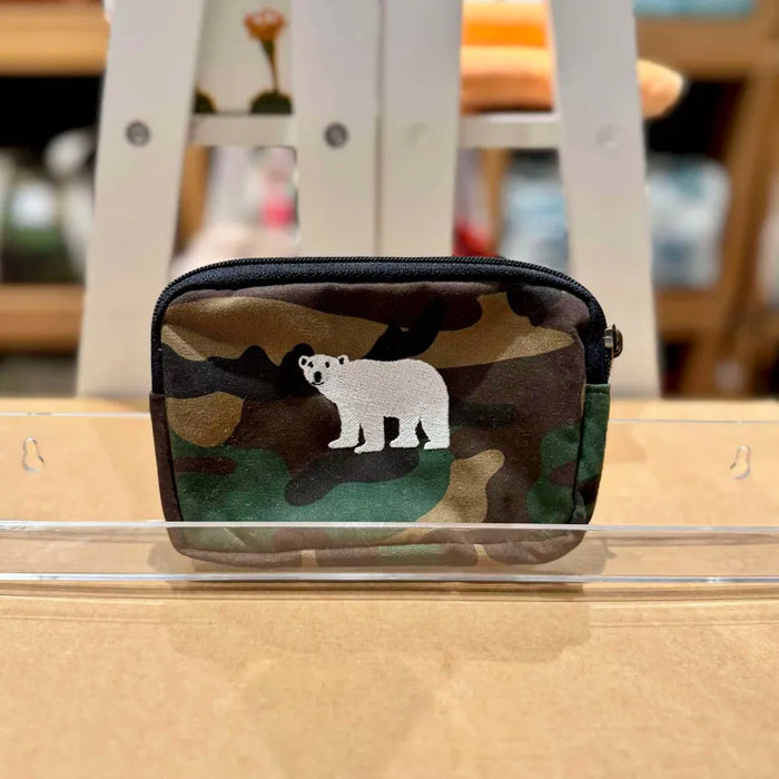 The Polar Bear on Camo 🐻‍❄️ Phone + Passport Sleeve Embroidered Collection 🪡