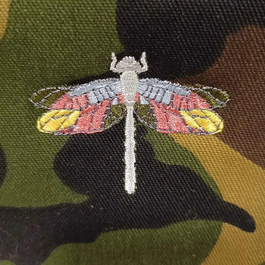 The Dragonfly on Camo BeeKeeper Pouch (Small) Embroidered Collection 🪡