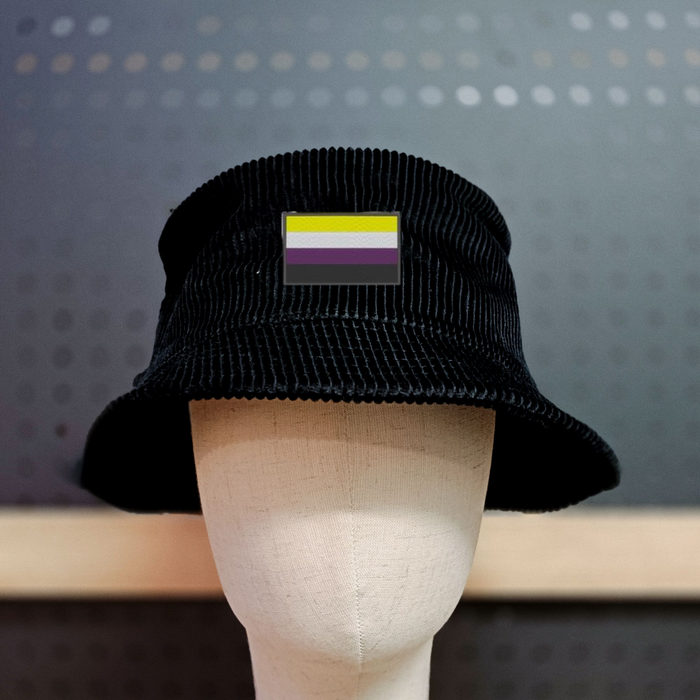 Non Binary Flag 💛💜 on AS Hat | Pride Collection 🌈 | Embroidered Collection 🪡
