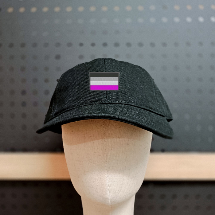 Asexual Flag ♠️🤍💜 on AS Hat | Pride Collection 🌈 | Embroidered Collection 🪡