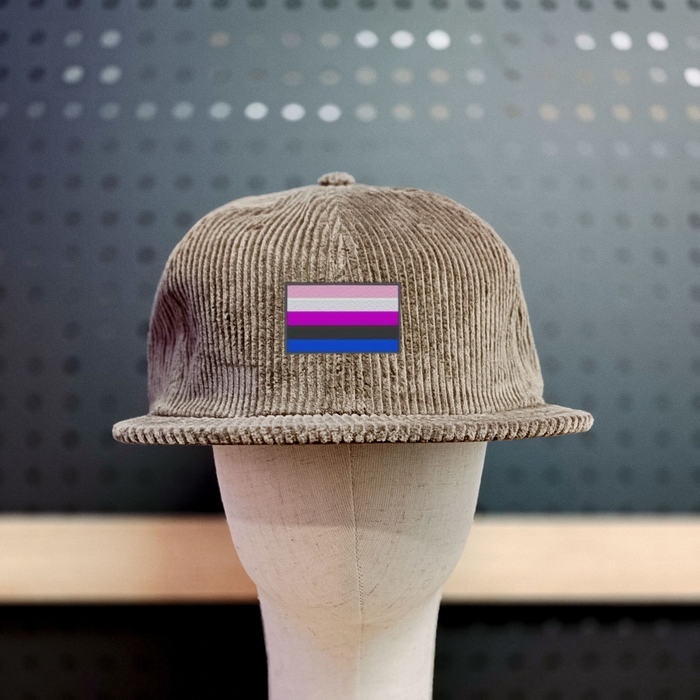 Genderfluid Flag 💖🖤💙 on AS Hat | Pride Collection 🌈 | Embroidered Collection 🪡