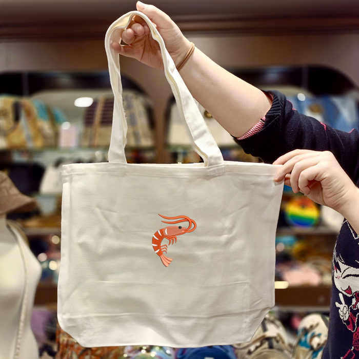 Shrimp 🦐 on AS Tote | Embroidered Collection 🪡