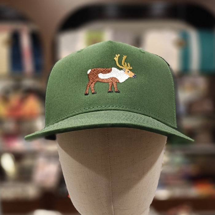 The Moose Embroidered Trucker Cap 🧢 (Hunter Green + Black)
