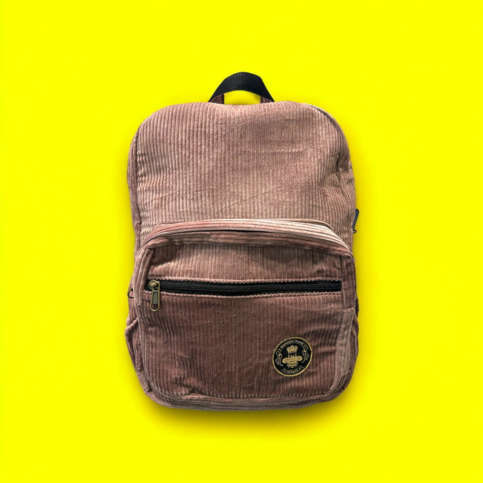 The Panda Lilac Corduroy Mini-Royal BeeKeeper Backpack