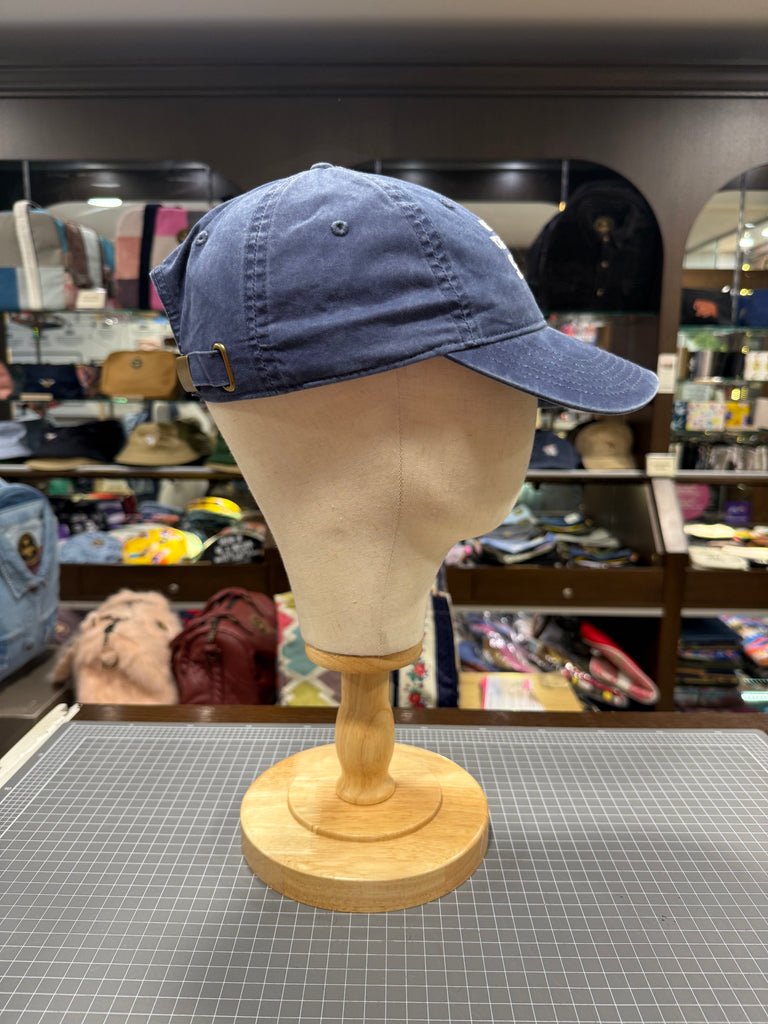 "WHAT'S THIS THEN SLUT" 💋 Embroidered Soft Cotton Cap 🧢 (Faded Blue)