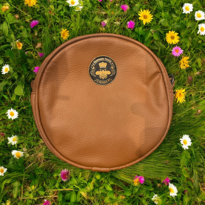 The Chai Leather BeeKeeper Luna Handbag 🌙 (Da Vinci Collection)