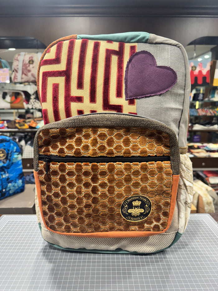 The Violet Heart 💜 (Da Vinci Collection) BeeKeeper Backpack