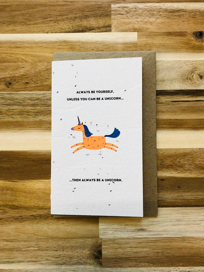 The Orange Unicorn 🦄 Card (that grows)