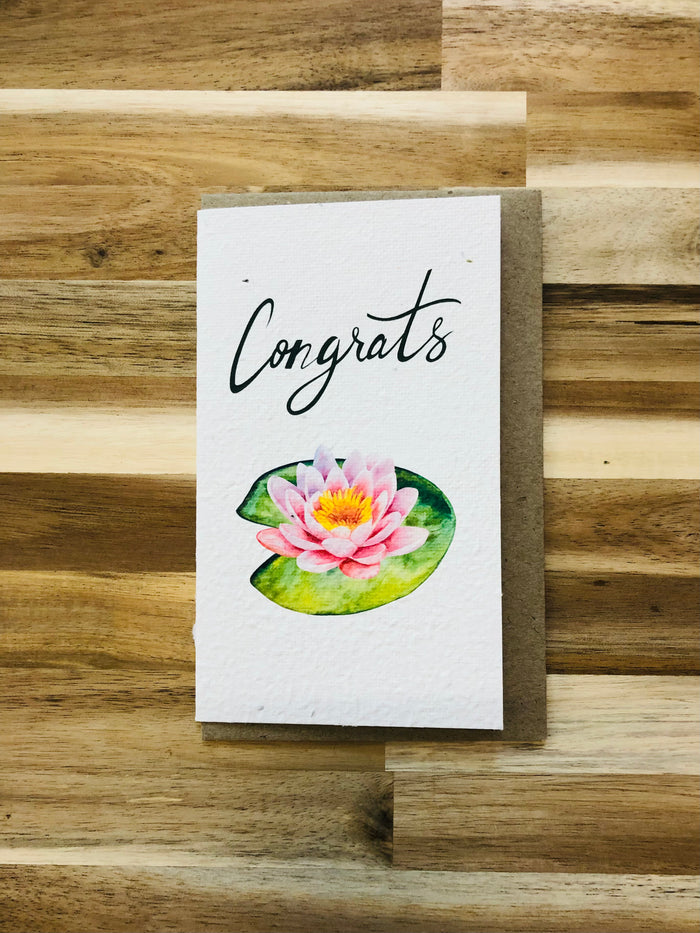 The Lily 'Congrats' Card (that grows)