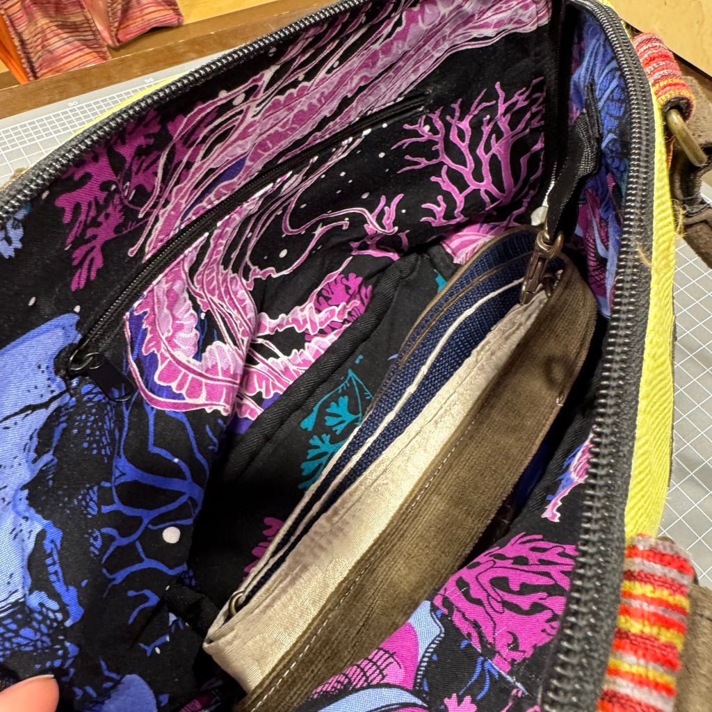 The Purple Heart 💜 BeeKeeper Clam Shell Handbag
