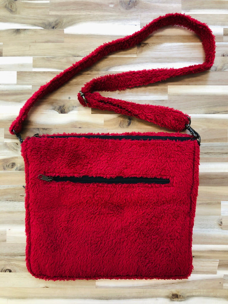The Fluffy Red Shoulder Bag