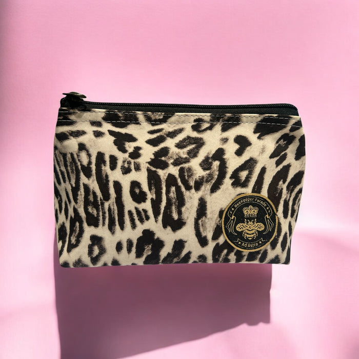 THE LEOPARD 🐆 Small Toiletry + Makeup Bag