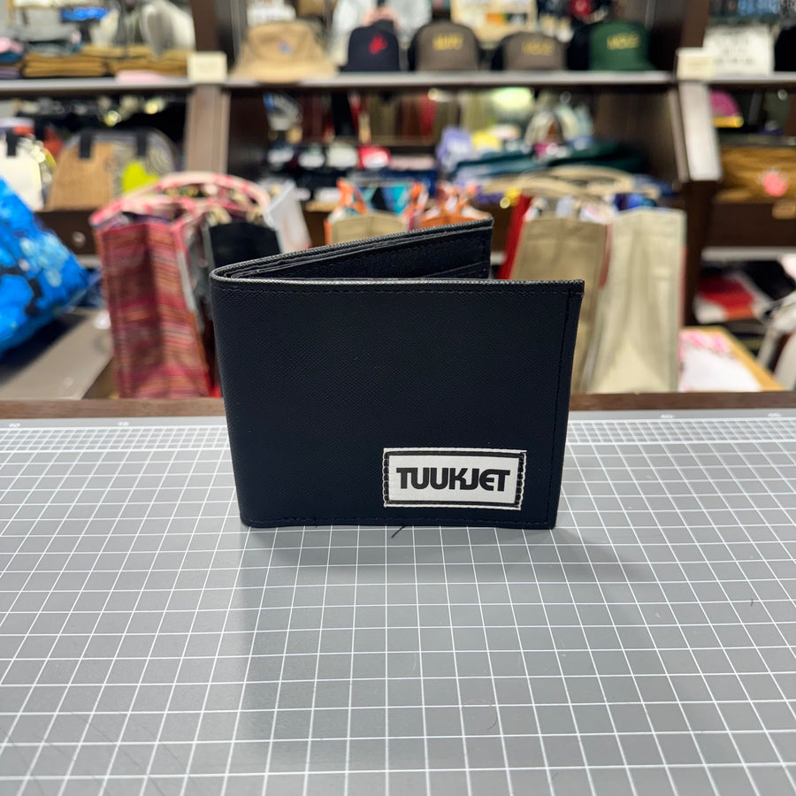 The TUUKJET Black Vinyl ⚫️ BeeKeeper Flip Wallet