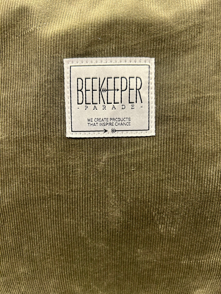 The Panda Olive Corduroy 🫒 Large BeeKeeper Weekender (Masterpiece)