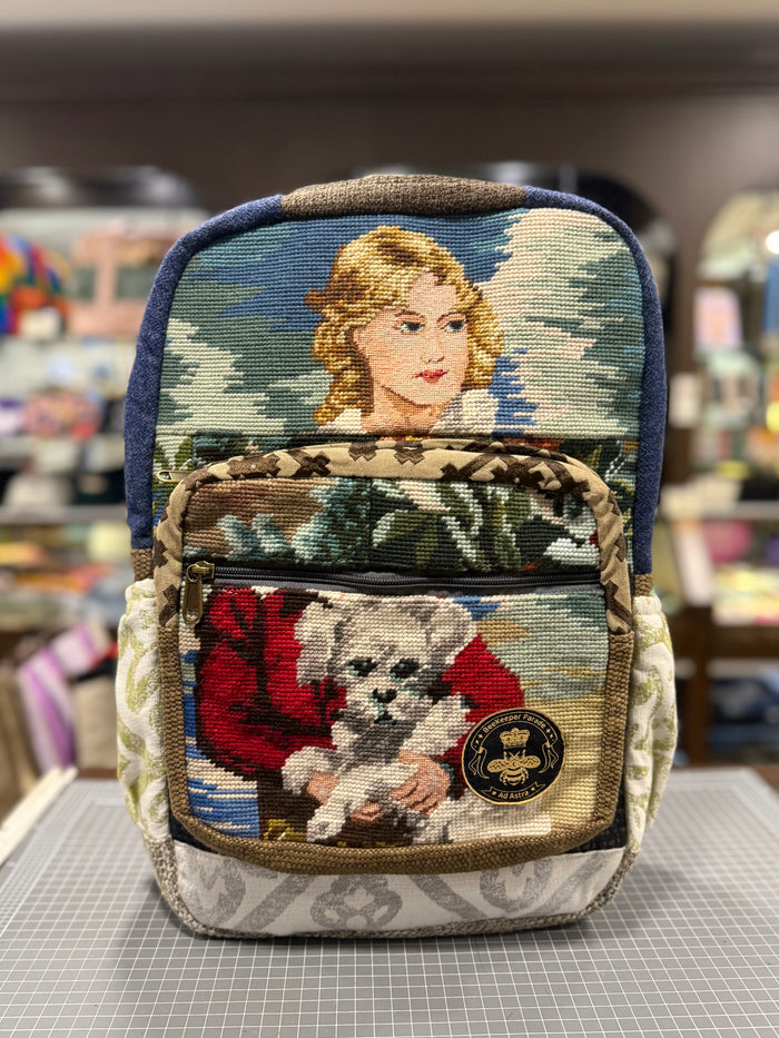 The Girl and her Best Friend 🐶 Royal BeeKeeper Backpack (Da Vinci Collection)