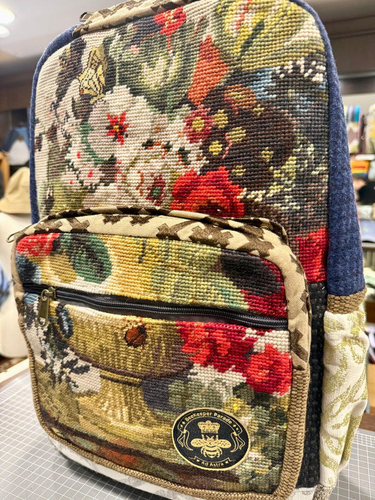 The Flowers and Bugs 🐞 Royal BeeKeeper Backpack (Da Vinci Collection)