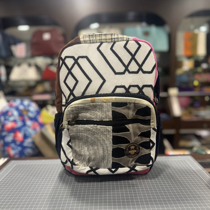 The Geometric ⬛️ Mini-Royal BeeKeeper Backpack (Da Vinci Collection)