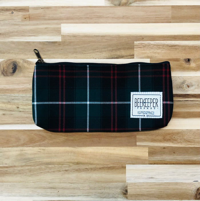 The Red + Green Tartan BeeKeeper Pouch (Small)