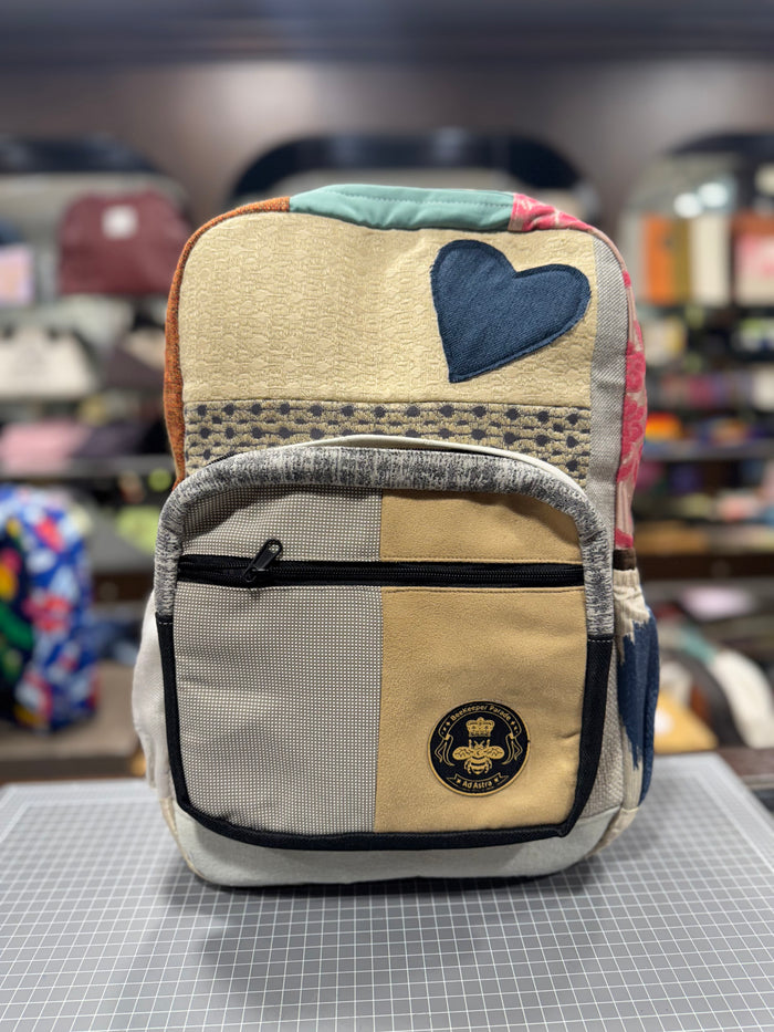 The Navy Heart No. 1 💙 (Da Vinci Collection) BeeKeeper Backpack