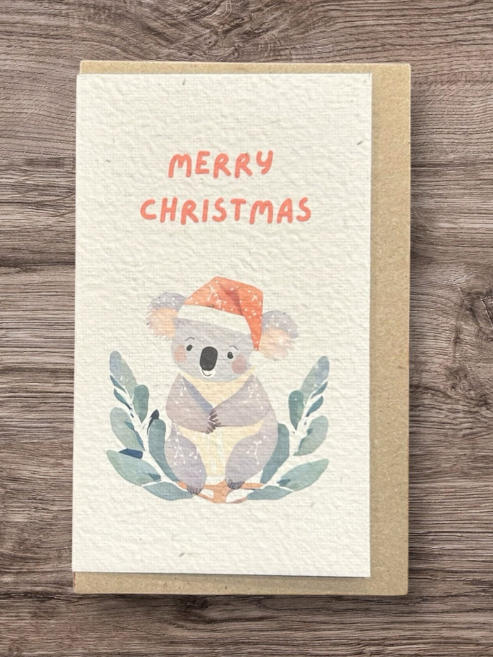 Merry Christmas Koala 🎅🏾🎄BeeKeeper Parade Card (that grows) 🌱