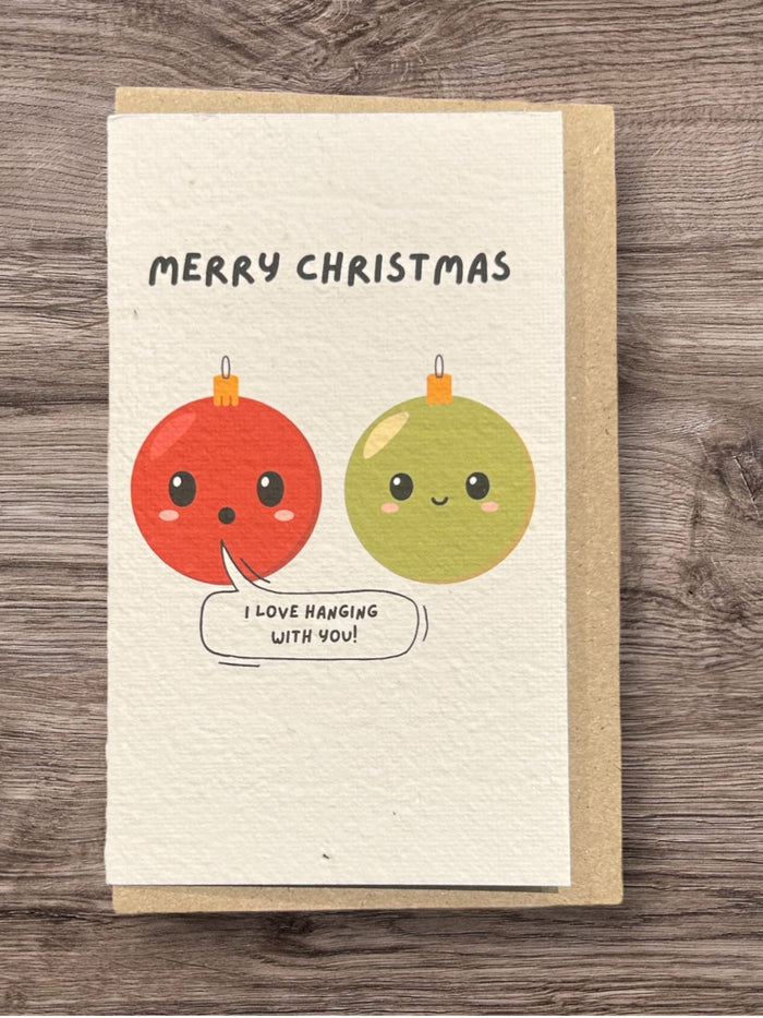 "I love hanging with you!" Merry Christmas 🎅🏾🎄BeeKeeper Parade Card (that grows) 🌱