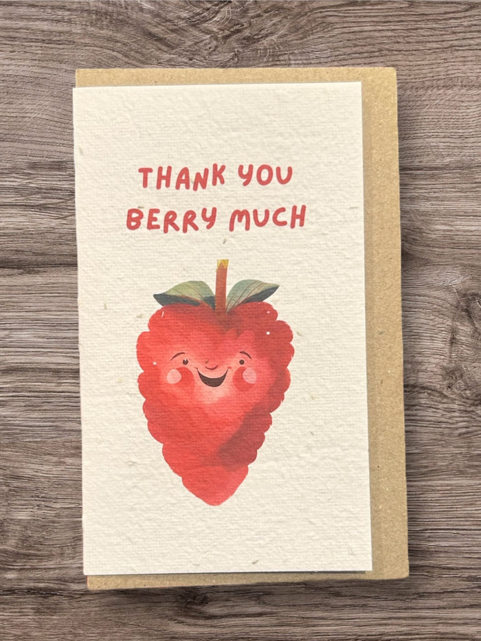 Thank you berry much 🍓 Card (that grows)