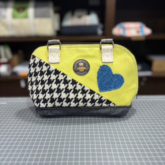The Aqua Heart 💙 BeeKeeper Clam Shell Handbag