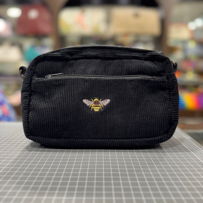 The Bee 🐝🪡 on Black Cord KOKYKAI CROSSBODY BAG