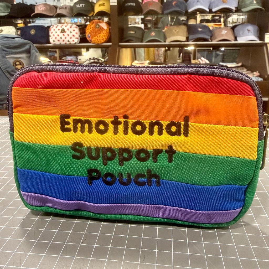 The Emotional Support Pouch ❤️ Embroidered Phone + Passport Sleeve