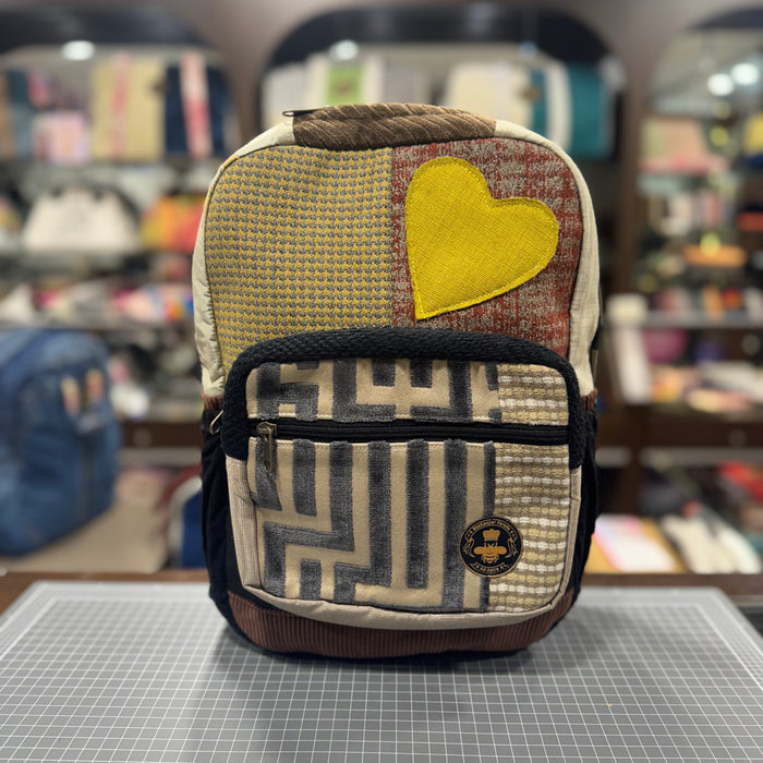 The Gold Heart 💛 Mini-Royal BeeKeeper Backpack (Da Vinci Collection)