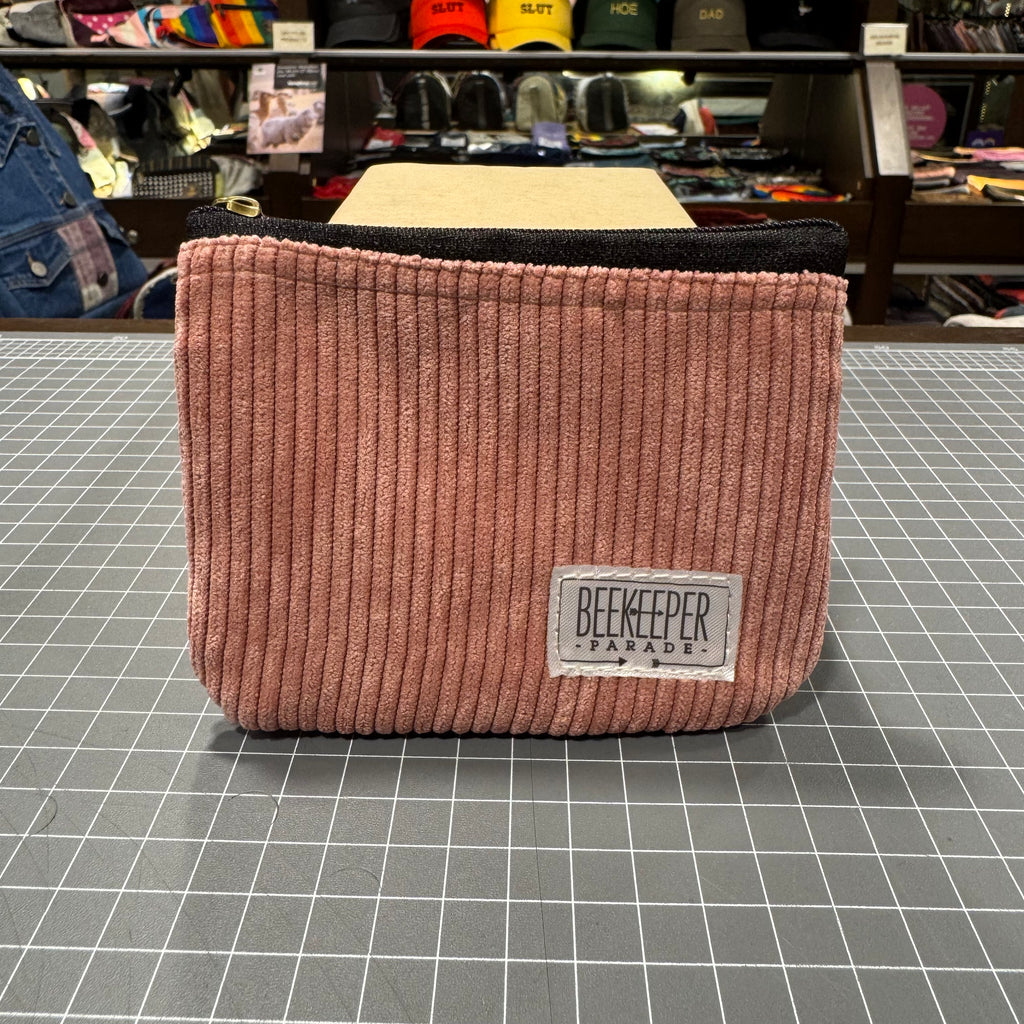 The Cherry Blossom 🌸 Pink Corduroy BeeKeeper Coin Purse