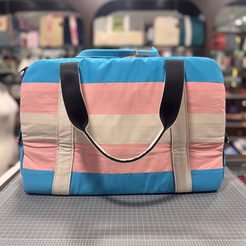 💖PREORDER: The Trans Pride 🏳️‍⚧️ Large BeeKeeper Weekender (Masterpiece)