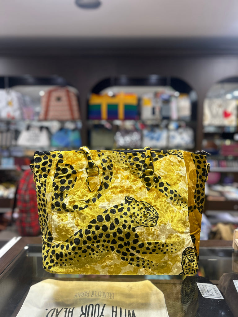 The JUNGLE LEOPARD 🐆 KOKYKAI LOTUS HANDBAG