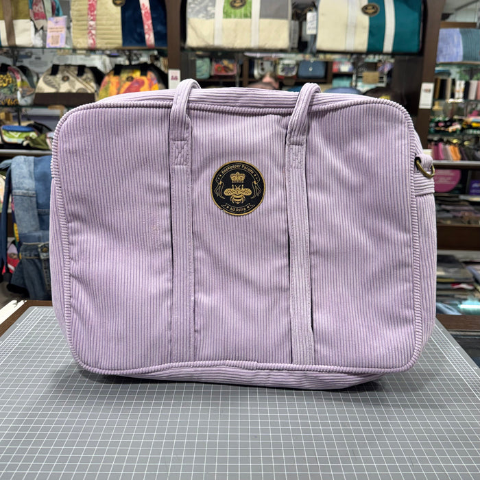 The Lilac 🌸 Purple Corduroy Laptop Messenger BeeKeeper Bag