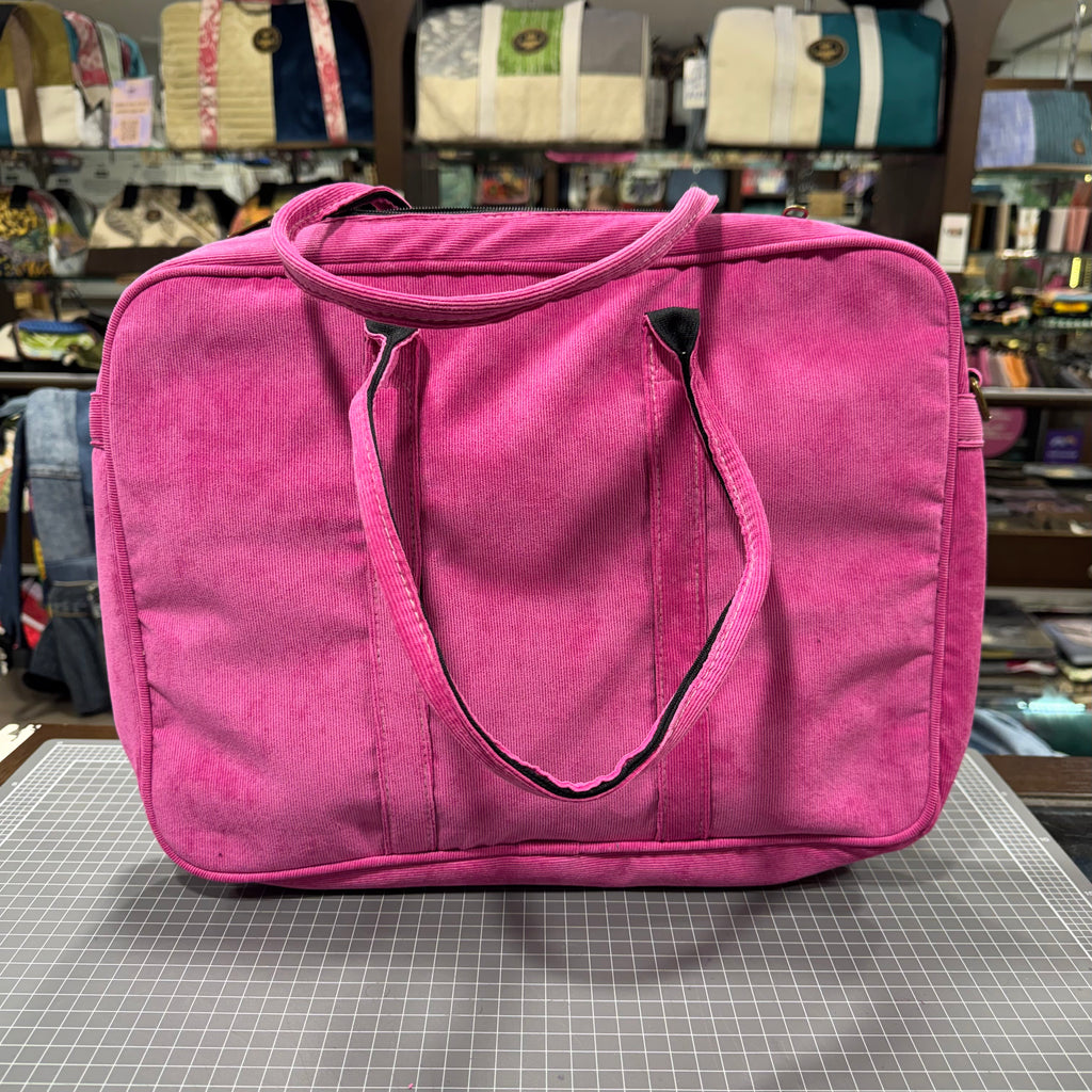 The Hot Pink 💖 Corduroy Laptop Messenger BeeKeeper Bag