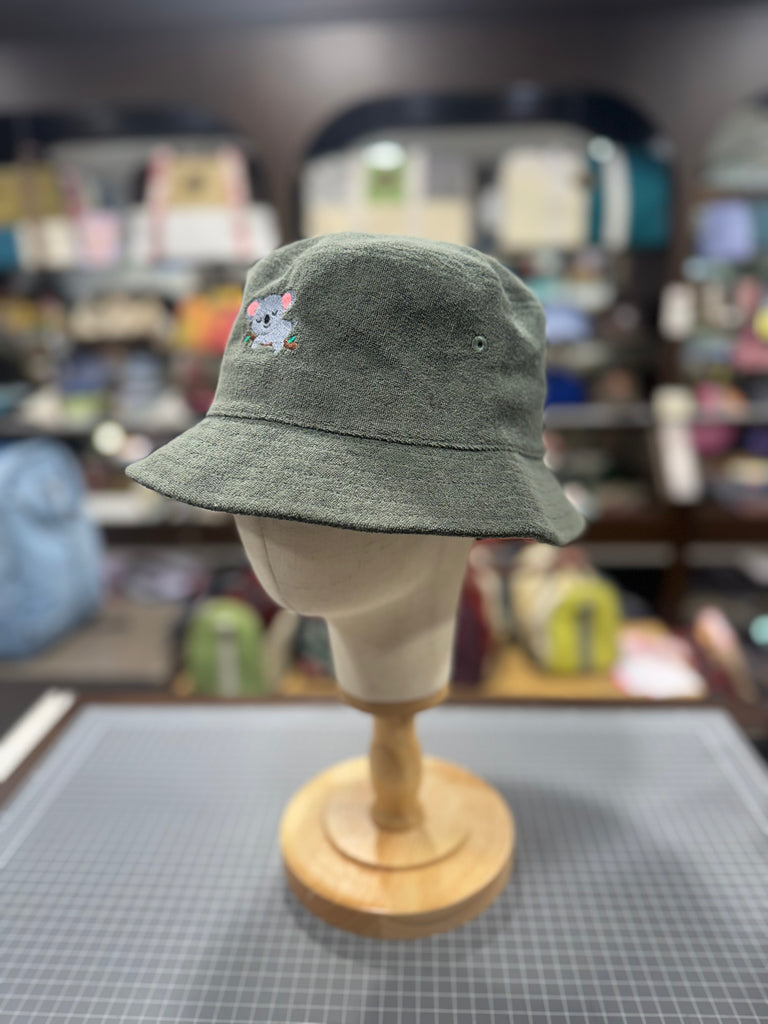 The Koala 🐨 Embroidered Terry Bucket Hat 🧢 (Cypress)