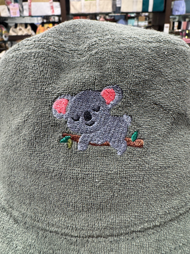 The Koala 🐨 Embroidered Terry Bucket Hat 🧢 (Cypress)