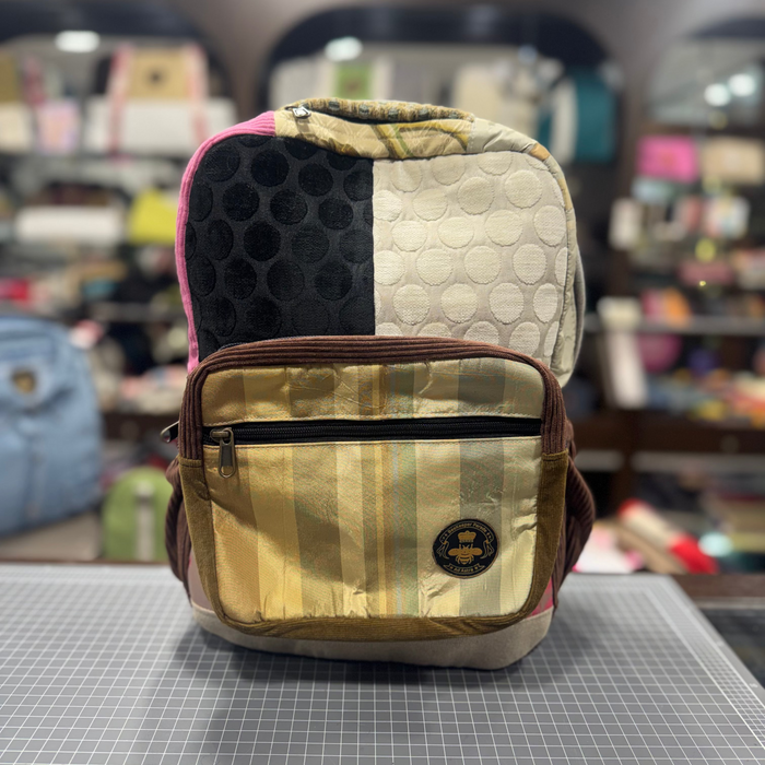 Black & White 🐼 Mini-Royal BeeKeeper Backpack (Da Vinci Collection)