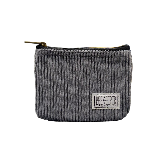 The Elephant 🐘 Grey Corduroy BeeKeeper Coin Purse