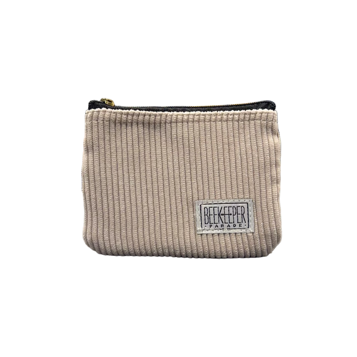 The Panda White 🐻‍❄️ Corduroy BeeKeeper Coin Purse