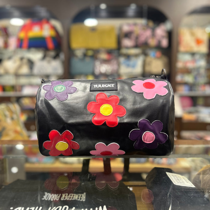 THE BLACK FLOWER POWER 🌸 🌼 TUUKJET BIKE BAR BAG