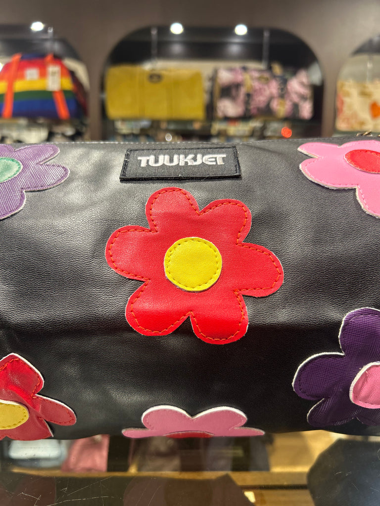 THE BLACK FLOWER POWER 🌸 🌼 TUUKJET BIKE BAR BAG