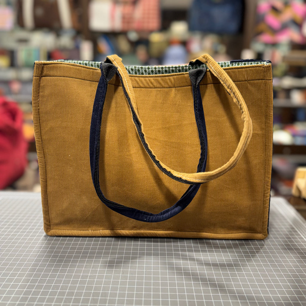 The Herringbone 💠 Corduroy KOKYKAI BOOK TOTE