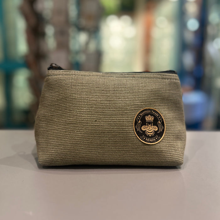 The Khaki Small Toiletry + Makeup Bag