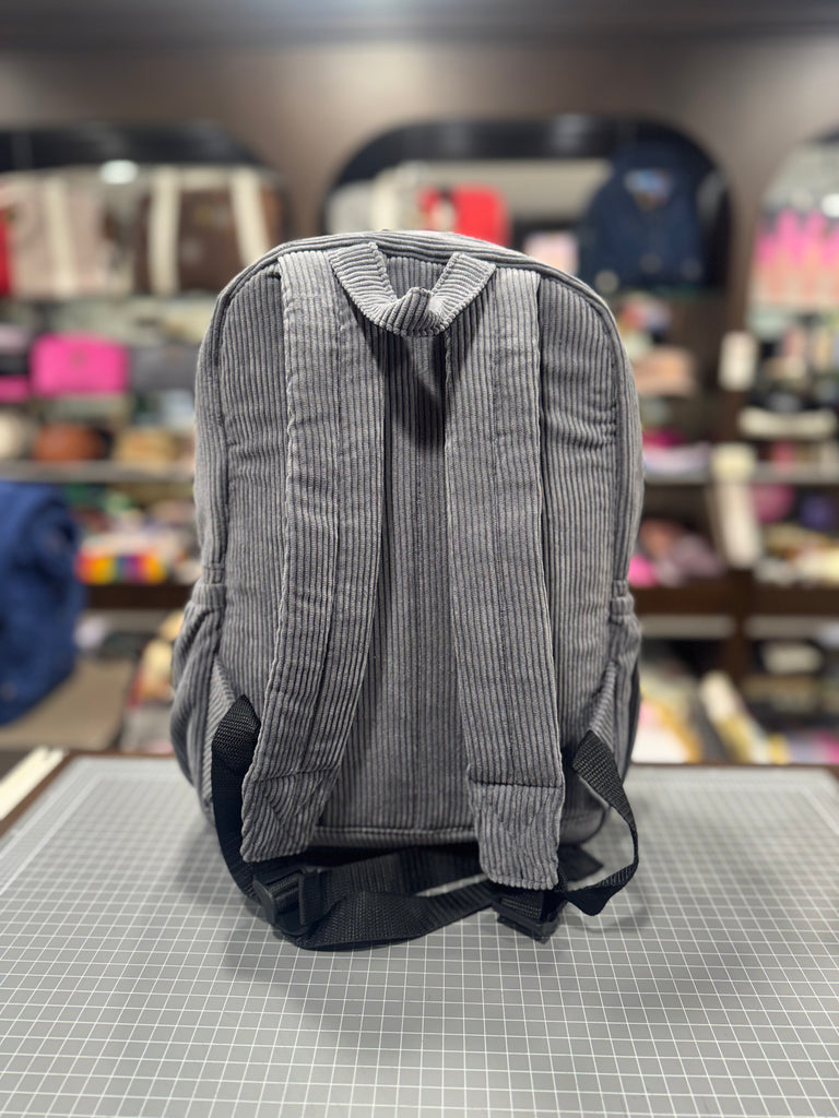The Koala 🐨 Grey Corduroy Mini-Royal BeeKeeper Backpack