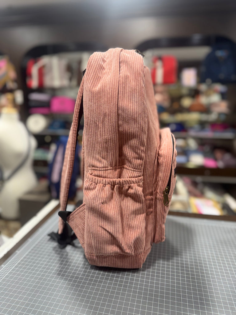 The Cherry Blossom 🌸 Pink Corduroy Royal BeeKeeper Backpack