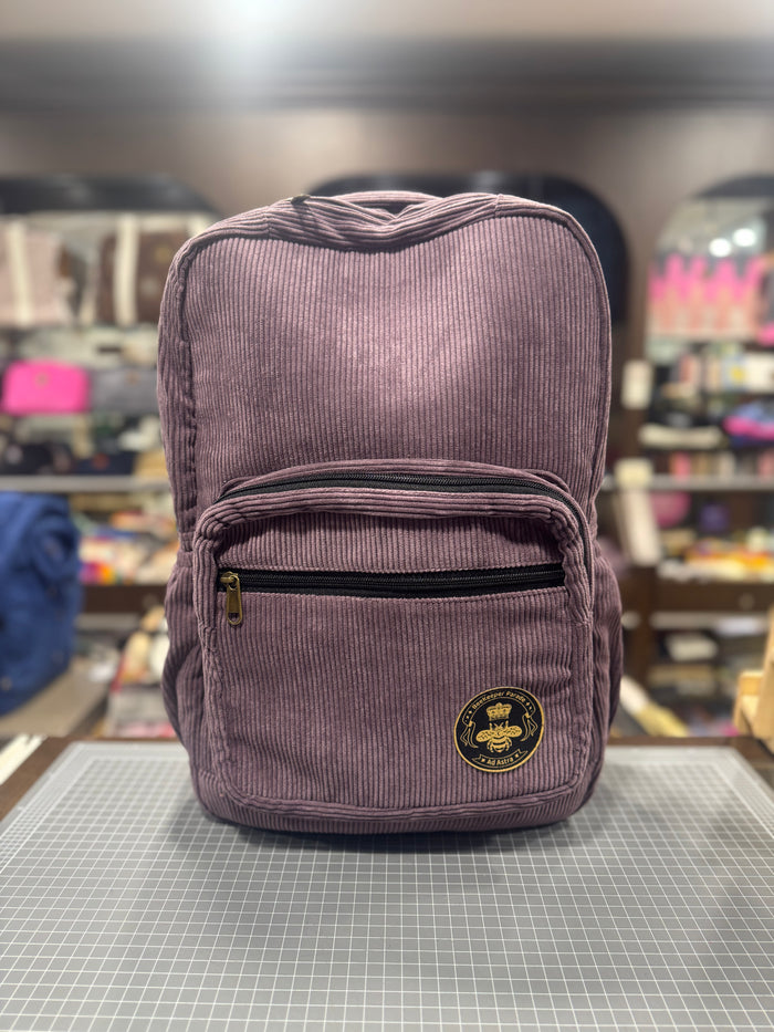 The Panda Lavender 💐 Corduroy Royal BeeKeeper Backpack