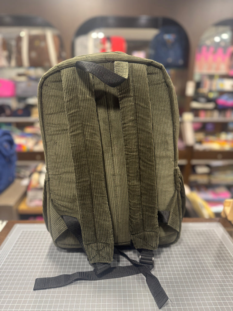 The Forest 🌳 Green Corduroy Royal BeeKeeper Backpack