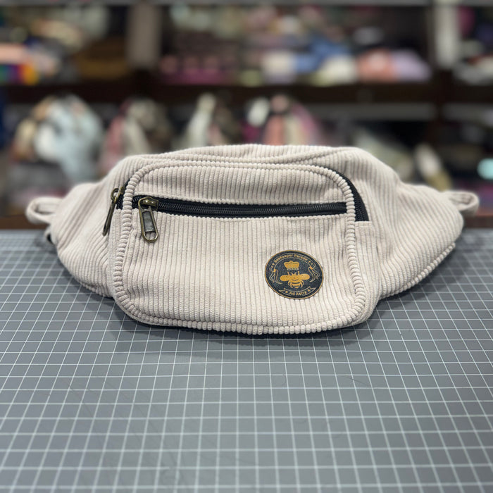 The Panda White 🐼 Corduroy BeeKeeper Bumbag